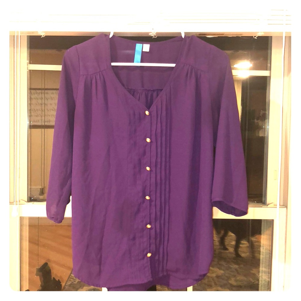 Purple Dress Blouse